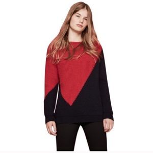 Maje Sweater - Monument Two-Tone, Size Small